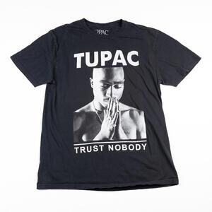 Tupac Trust Nobody Graphic T-Shirt Men’s XL Black 2Pac Rap Tee